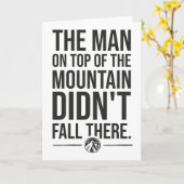 山の上の男 – ジム、ハッスル、成功 カード (黄色い花)