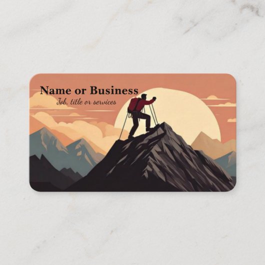 山の上の男 名刺 (正面)