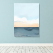 山の上の穏やかな夕日 キャンバスプリント (インサイチュ (ウッドフロア))