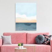 山の上の穏やかな夕日 キャンバスプリント (インサイチュ (リビング))