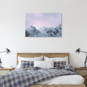 山の上の紫の空 キャンバスプリント (インサイチュ (寝室))