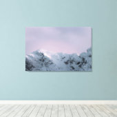 山の上の紫の空 キャンバスプリント (インサイチュ (ウッドフロア))