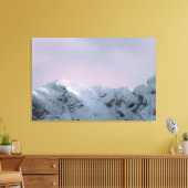 山の上の紫の空 キャンバスプリント (インサイチュ (リビング))