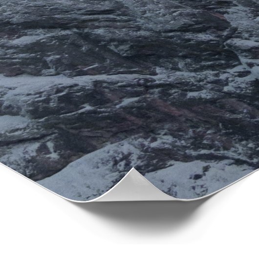 山の上の紫の空 ポスター (角)