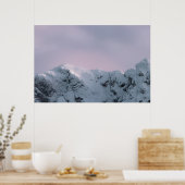 山の上の紫の空 ポスター (キッチン)