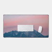 山の上の美しい夕日の空ストルジチ、スラブ デスクマット (キーボード&マウス)