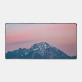 山の上の美しい夕日の空ストルジチ、スラブ デスクマット (正面)