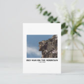 山の上の老人（光学錯覚） ポストカード (スタンド正面)