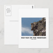 山の上の老人（光学錯覚） ポストカード (正面/裏面)