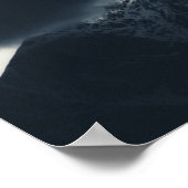 山の上の闇と雨雲 ポスター (角)