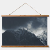 山の上の闇と雨雲 吊り下げ型タペストリー (正面)