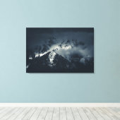 山の上の闇と雲 キャンバスプリント (インサイチュ (ウッドフロア))