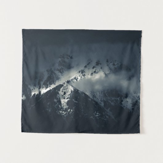 山の上の闇と雲 タペストリー (正面(横))