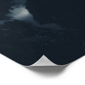 山の上の闇と雲 ポスター (角)