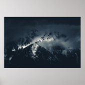 山の上の闇と雲 ポスター (正面)