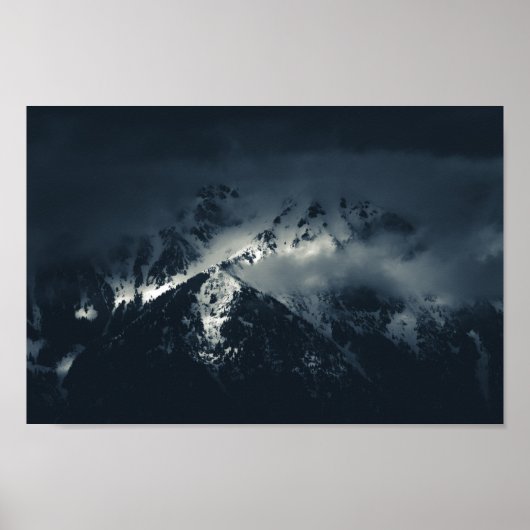 山の上の闇と雲 ポスター (正面)