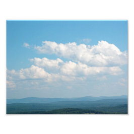 山の上の雲 フォトプリント           