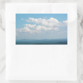 山の上の雲 長方形シール (バッグ)