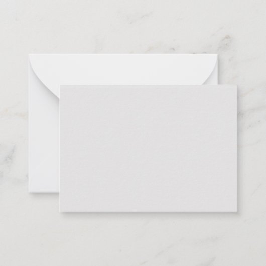 山の上の霧と木のサンキューカード ノートカード (裏面)