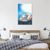 山の上の霧のような雲 キャンバスプリント (インサイチュ (寝室))