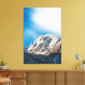 山の上の霧のような雲 キャンバスプリント (インサイチュ (リビング))