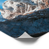 山の上の霧のような雲 ポスター (角)