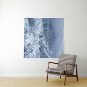 山の上の静かな霧の深い冬の日 タペストリー (インサイチュ(横))