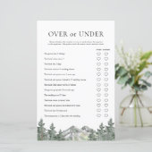 山の上または下のブライダルシャワーゲーム (スタンド正面)