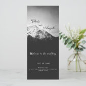 山の下でのモノクロウェディング プログラム (スタンド正面)