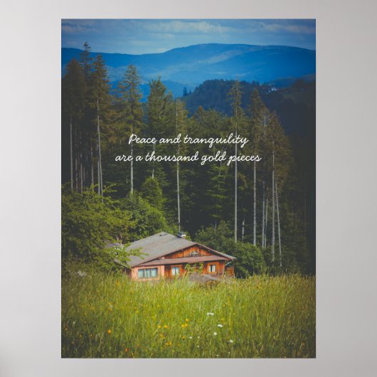 山の下の森の小屋 ポスター (正面)