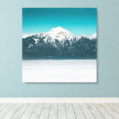 山の下の霧の海 キャンバスプリント (インサイチュ (ウッドフロア))