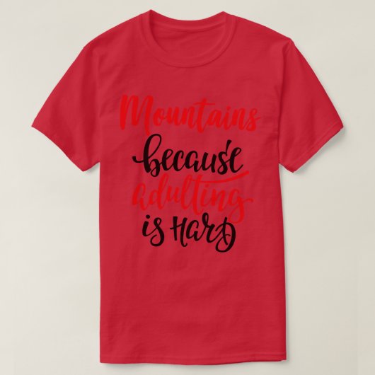 山の不倫は懸命 Tシャツ (デザイン正面)