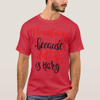 山の不倫は懸命 Tシャツ