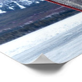 山の中でホッケーをする ポスター (角)