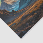 山の中で太陽が星を昇る 薄葉紙 (詳細)