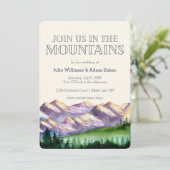 山の中で我々と一緒に|素朴結婚の 招待状 (スタンド正面)