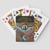 山の中で栄光を誇るイエス トランプ (裏面)