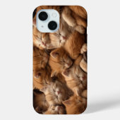 山の中で眠っているオレンジの子猫 Case-Mate iPhoneケース (裏面)