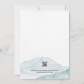 山の中で私たちに参加招待状 招待状 (裏面)