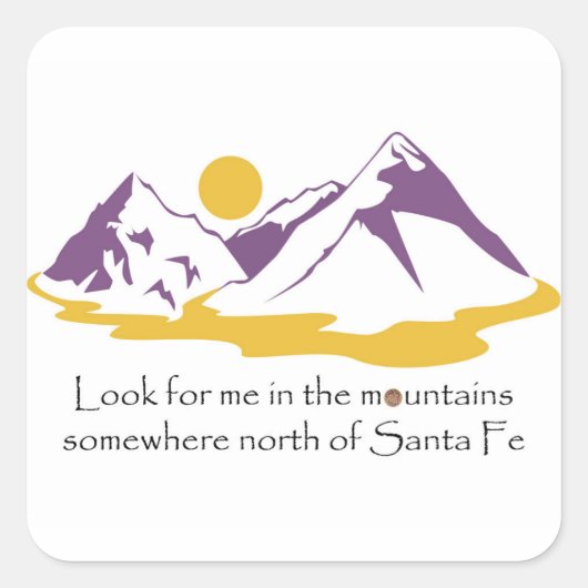 山の中で私を探せ スクエアシール (正面)