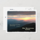 山の中で駆け落ちした/ Mtns呼ばれる – 我々は逃げた！ 案内ポストカード (正面/裏面)