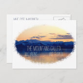 山の中で駆け落ち!カスタム 案内ポストカード (正面/裏面)