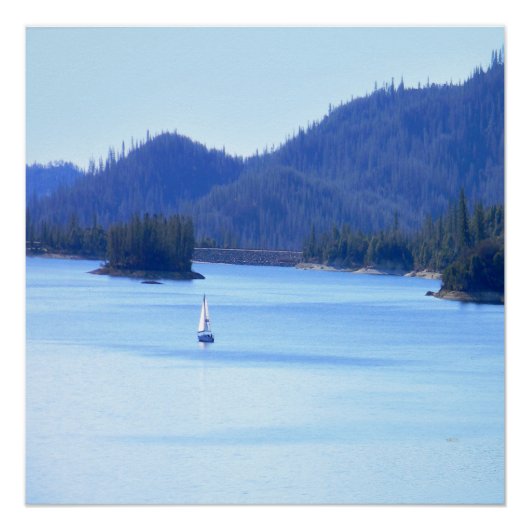 山の中にセーリング中… ポスター (正面)