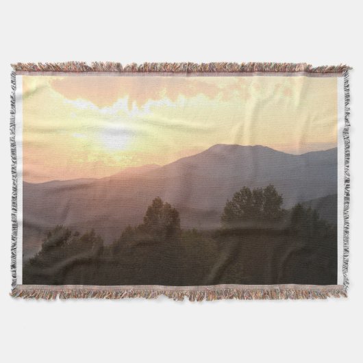 山の中に日の出の毛布を投げろ！ スローブランケット (正面)