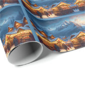 山の中のクリスマスマーケット ラッピングペーパー (ロールコーナー)