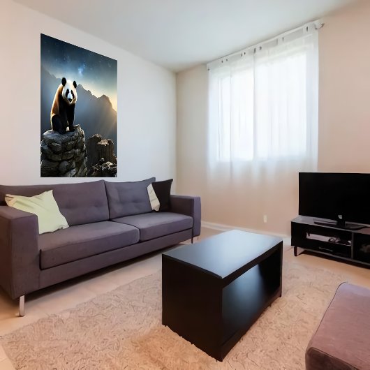 山の中のパンダ | AIアートポスター ポスター