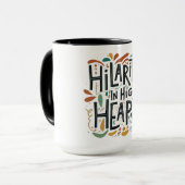 山の中のヒラメ マグカップ (正面左)