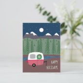 山の中のホリデーカンパートレーラー シーズンポストカード (スタンド正面)