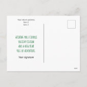 山の中のホリデーカンパートレーラー シーズンポストカード (裏面)