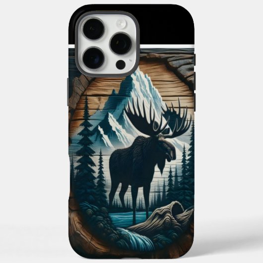 山の中のムース Case-Mate iPhoneケース (裏面)